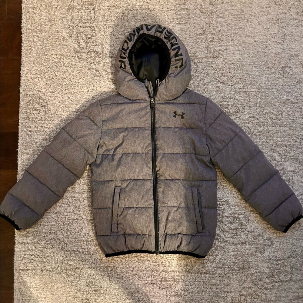 Under Armour Charcoal Hooded Coat